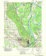 Latour Arkansas Historical topographic map, 1:62500 scale, 15 X 15 Minute, Year 1955