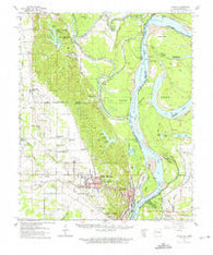 Latour Arkansas Historical topographic map, 1:62500 scale, 15 X 15 Minute, Year 1961