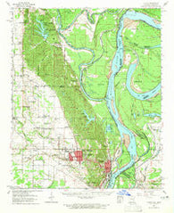 Latour Arkansas Historical topographic map, 1:62500 scale, 15 X 15 Minute, Year 1961
