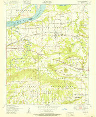 Lavaca Arkansas Historical topographic map, 1:24000 scale, 7.5 X 7.5 Minute, Year 1951