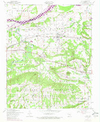 Lavaca Arkansas Historical topographic map, 1:24000 scale, 7.5 X 7.5 Minute, Year 1947