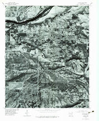 Lavaca Arkansas Historical topographic map, 1:24000 scale, 7.5 X 7.5 Minute, Year 1976