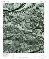Lavaca Arkansas Historical topographic map, 1:24000 scale, 7.5 X 7.5 Minute, Year 1976