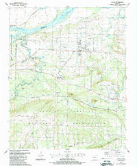 Lavaca Arkansas Historical topographic map, 1:24000 scale, 7.5 X 7.5 Minute, Year 1987