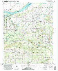 Lavaca Arkansas Historical topographic map, 1:24000 scale, 7.5 X 7.5 Minute, Year 1997