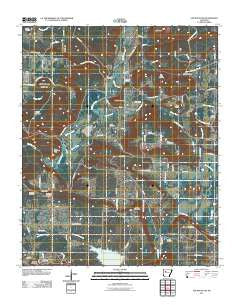 Lee Mountain Arkansas Historical topographic map, 1:24000 scale, 7.5 X 7.5 Minute, Year 2011