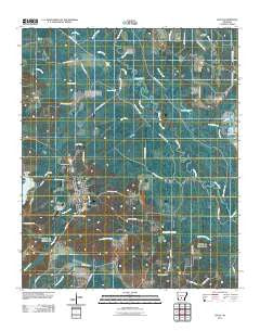 Leola Arkansas Historical topographic map, 1:24000 scale, 7.5 X 7.5 Minute, Year 2011