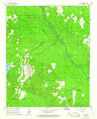 Leola Arkansas Historical topographic map, 1:24000 scale, 7.5 X 7.5 Minute, Year 1965