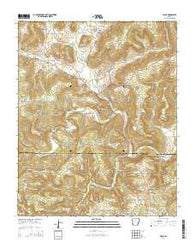 Leslie Arkansas Current topographic map, 1:24000 scale, 7.5 X 7.5 Minute, Year 2014