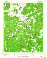 Leslie Arkansas Historical topographic map, 1:24000 scale, 7.5 X 7.5 Minute, Year 1963