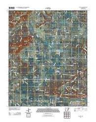 Letona Arkansas Historical topographic map, 1:24000 scale, 7.5 X 7.5 Minute, Year 2011