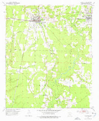 Lewisville Arkansas Historical topographic map, 1:24000 scale, 7.5 X 7.5 Minute, Year 1952