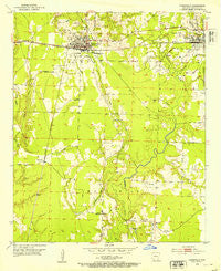 Lewisville Arkansas Historical topographic map, 1:24000 scale, 7.5 X 7.5 Minute, Year 1952