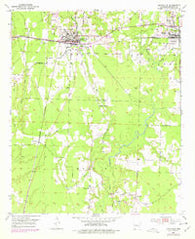 Lewisville Arkansas Historical topographic map, 1:24000 scale, 7.5 X 7.5 Minute, Year 1952