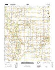 Lexa Arkansas Current topographic map, 1:24000 scale, 7.5 X 7.5 Minute, Year 2014