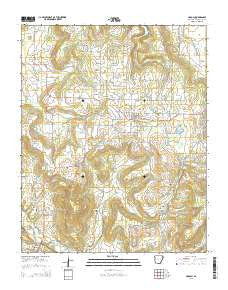 Lincoln Arkansas Current topographic map, 1:24000 scale, 7.5 X 7.5 Minute, Year 2014