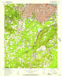 Little Rock Arkansas Historical topographic map, 1:24000 scale, 7.5 X 7.5 Minute, Year 1954
