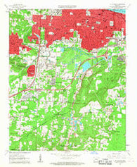 Little Rock Arkansas Historical topographic map, 1:24000 scale, 7.5 X 7.5 Minute, Year 1961
