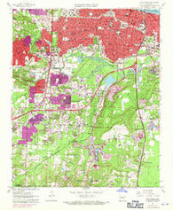 Little Rock Arkansas Historical topographic map, 1:24000 scale, 7.5 X 7.5 Minute, Year 1961