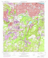 Little Rock Arkansas Historical topographic map, 1:24000 scale, 7.5 X 7.5 Minute, Year 1961