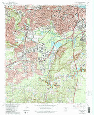 Little Rock Arkansas Historical topographic map, 1:24000 scale, 7.5 X 7.5 Minute, Year 1986