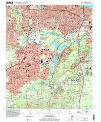 Little Rock Arkansas Historical topographic map, 1:24000 scale, 7.5 X 7.5 Minute, Year 1994