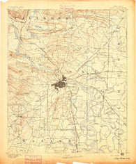 Little Rock Arkansas Historical topographic map, 1:125000 scale, 30 X 30 Minute, Year 1893