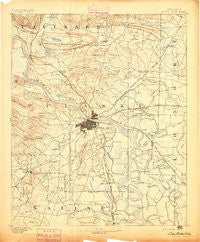 Little Rock Arkansas Historical topographic map, 1:125000 scale, 30 X 30 Minute, Year 1893