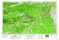 Little Rock Arkansas Historical topographic map, 1:250000 scale, 1 X 2 Degree, Year 1964