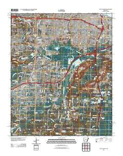 Little Rock Arkansas Historical topographic map, 1:24000 scale, 7.5 X 7.5 Minute, Year 2011