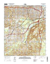 Little Rock Arkansas Current topographic map, 1:24000 scale, 7.5 X 7.5 Minute, Year 2014