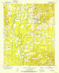 Lockesburg Arkansas Historical topographic map, 1:24000 scale, 7.5 X 7.5 Minute, Year 1951