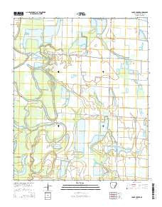 Lodge Corner Arkansas Current topographic map, 1:24000 scale, 7.5 X 7.5 Minute, Year 2014