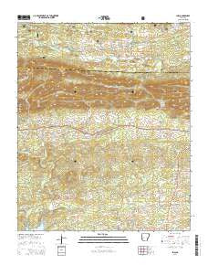 Lodi Arkansas Current topographic map, 1:24000 scale, 7.5 X 7.5 Minute, Year 2014