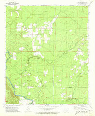 Longview Arkansas Historical topographic map, 1:24000 scale, 7.5 X 7.5 Minute, Year 1971