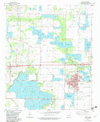 Lonoke Arkansas Historical topographic map, 1:24000 scale, 7.5 X 7.5 Minute, Year 1982