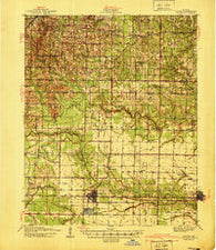Lonoke Arkansas Historical topographic map, 1:62500 scale, 15 X 15 Minute, Year 1940