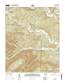 Lonsdale Arkansas Current topographic map, 1:24000 scale, 7.5 X 7.5 Minute, Year 2014