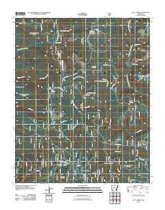 Lost Corner Arkansas Historical topographic map, 1:24000 scale, 7.5 X 7.5 Minute, Year 2011