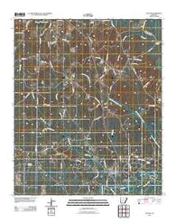 Louann Arkansas Historical topographic map, 1:24000 scale, 7.5 X 7.5 Minute, Year 2011