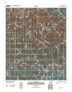 Louann Arkansas Historical topographic map, 1:24000 scale, 7.5 X 7.5 Minute, Year 2011