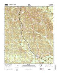 Louann Arkansas Current topographic map, 1:24000 scale, 7.5 X 7.5 Minute, Year 2014