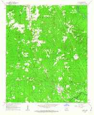 Louann Arkansas Historical topographic map, 1:24000 scale, 7.5 X 7.5 Minute, Year 1962