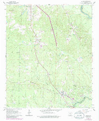 Louann Arkansas Historical topographic map, 1:24000 scale, 7.5 X 7.5 Minute, Year 1962