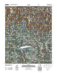 Ludwig Arkansas Historical topographic map, 1:24000 scale, 7.5 X 7.5 Minute, Year 2011