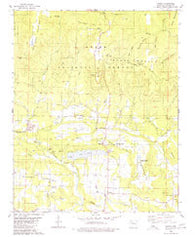 Ludwig Arkansas Historical topographic map, 1:24000 scale, 7.5 X 7.5 Minute, Year 1980