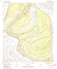 Luna Arkansas Historical topographic map, 1:24000 scale, 7.5 X 7.5 Minute, Year 1970