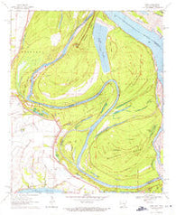 Luna Arkansas Historical topographic map, 1:24000 scale, 7.5 X 7.5 Minute, Year 1970