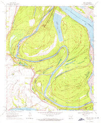Luna Arkansas Historical topographic map, 1:24000 scale, 7.5 X 7.5 Minute, Year 1970