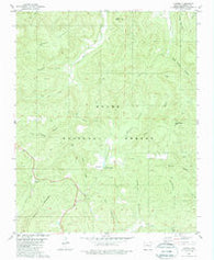 Lurton Arkansas Historical topographic map, 1:24000 scale, 7.5 X 7.5 Minute, Year 1980